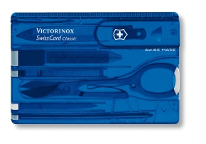 0.7122.T2 Victorinox Swiss Card Blue translucent Набор