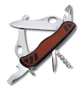 0.8371.MWC Victorinox Нож складной с фиксатором лезвия DUAL PRO 111мм, красный с черным
