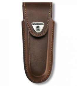 4.0538 Victorinox Pouch Brown Чехол кожаный коричневый для Services pocket tools 111mm, Pocket Multi Tools lock-blade 111 mm, толщина ножа 5-8 ур.