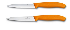6.7796.L9B Набор ножей Victorinox Swiss Classic для овощей заточка: прямая и серрейторная оранжевый