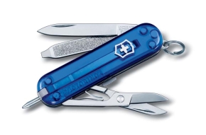 0.6225.T2 Victorinox Classic Signature Blue translucent Нож складной