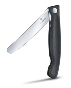 6.7803.FB Нож для овощей VICTORINOX SwissClassic, складной, лезвие из нержавеющей стали 11 см, чёрная рукоять из полипропилена, в картонном блистере